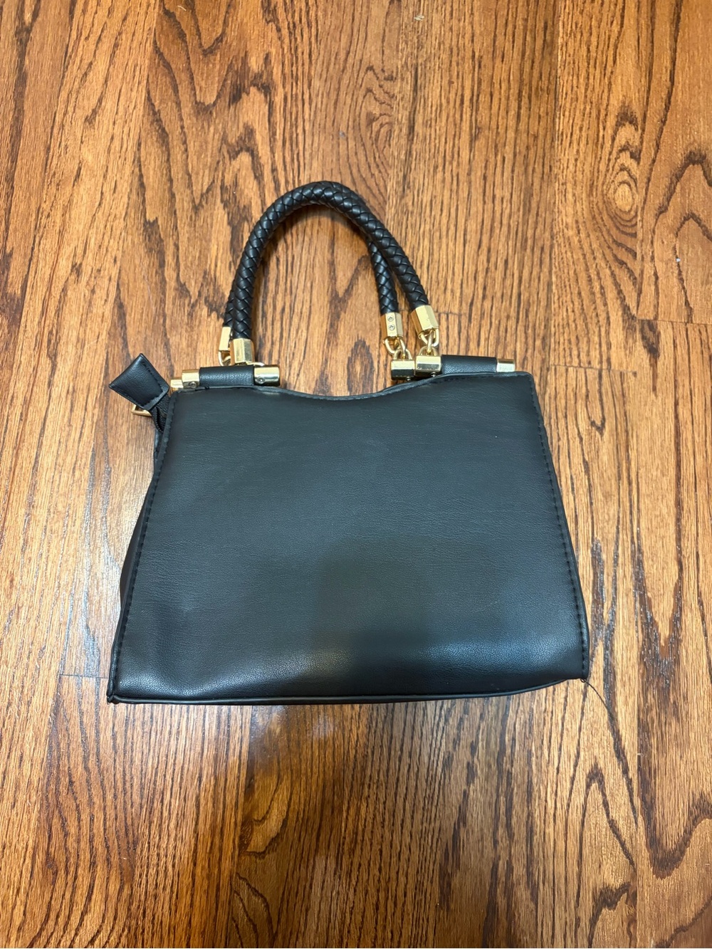 bebe Black Quilted Top-Handle Satchel with Tassel - Picture 4 of 5